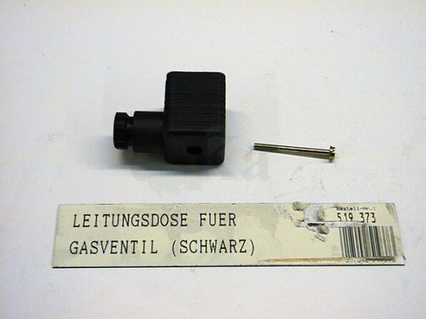 Anschlussstecker schwarz für Gasarmaturenblock