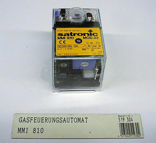 Gasfeuerungsautomat mmI 810 auch als Ersatz für TTI 790